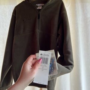 Columbia Forest Green Half-Zip Pullover